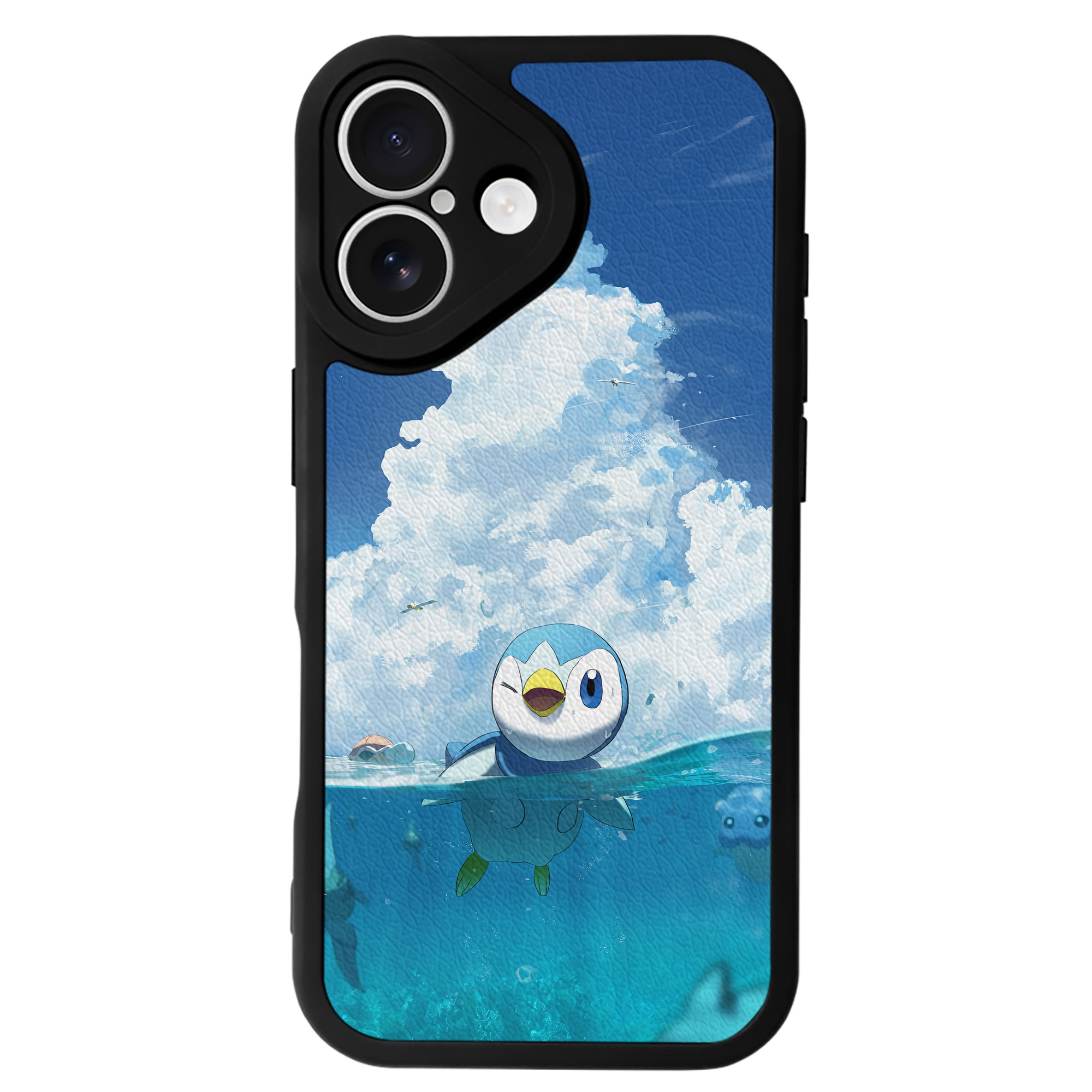 （画像用） ポケットモンスター Pokémon 【iPhone 16シリーズ対応】シリコンスマホケース（レザー調） 材質：シリコン